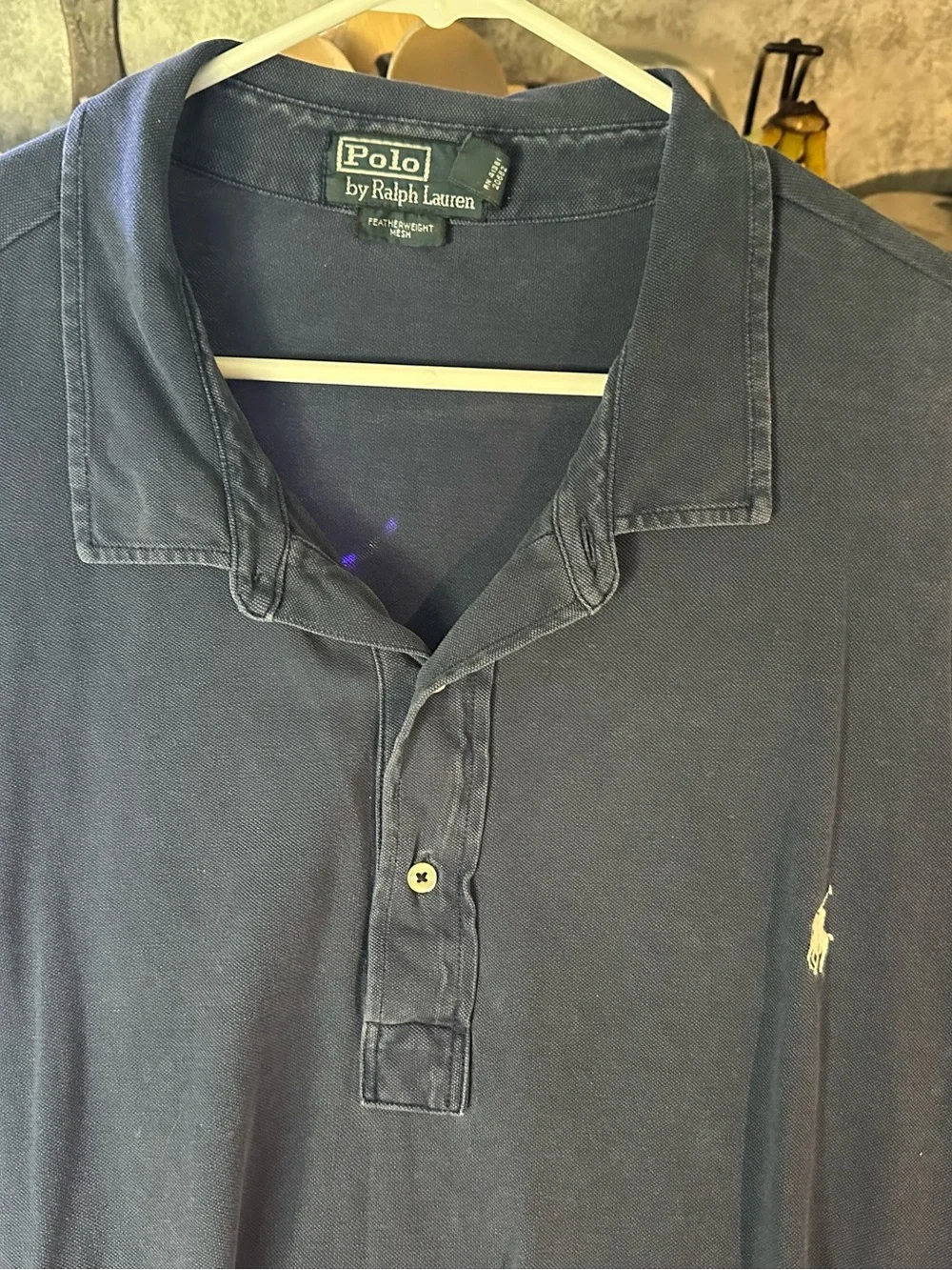 Polo Ralph Lauren Featherweight Mesh Men’s Blue Short Sleeve Shirt Size 3XB